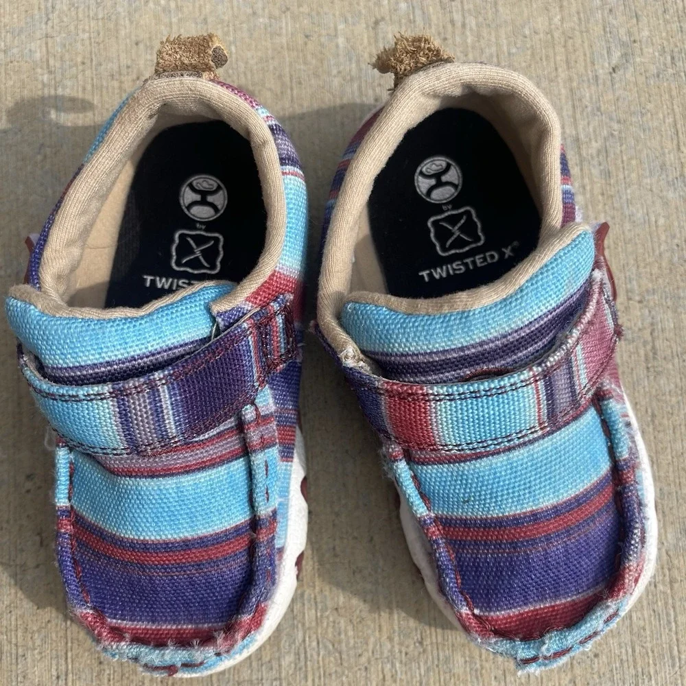 Twisted X Kid's Size 6 M Hooey Driving Moc Shoes TODDLER IHYC003 Western Casual